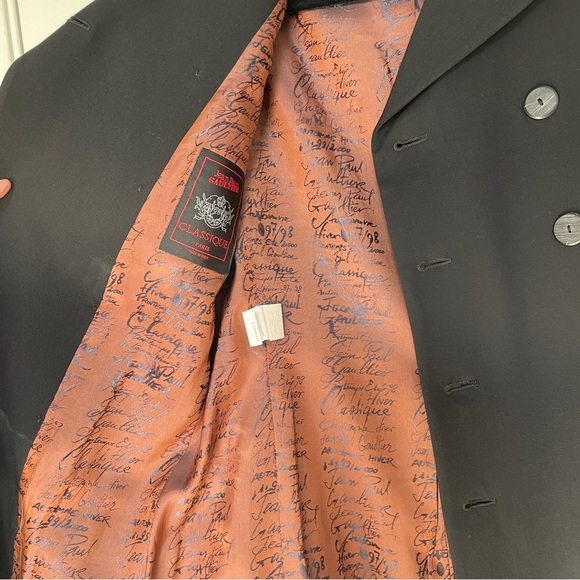 ✨ Vintage Jean-Paul Gaultier Classique Wool Long Double Blazer - Picture 2 of 8